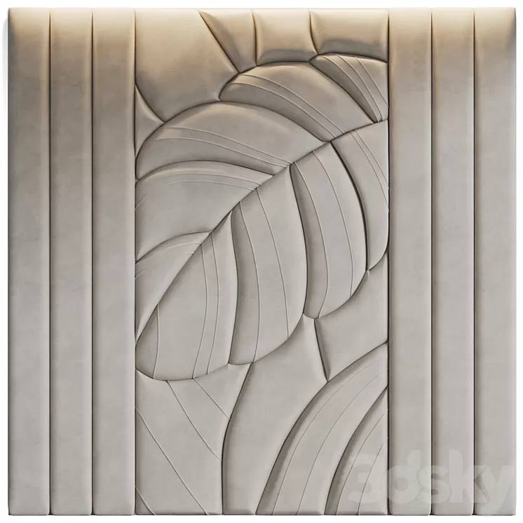 Leaves soft wall panels 3D Model Free Download Leaves soft wall panels 3D Model Free Download