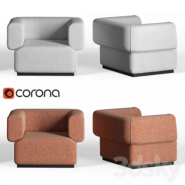 Lebom HUG | Armchair 3D Model