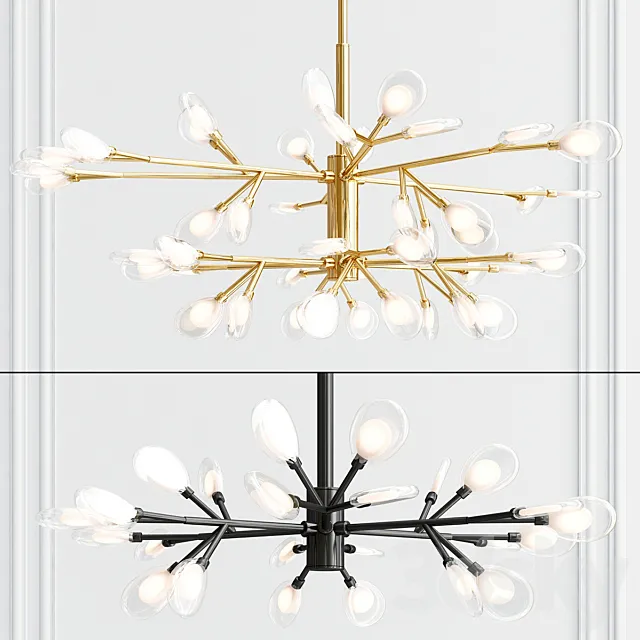 LED Acrylic Pendant Light Scandinavian Design 3D Model LED Acrylic Pendant Light Scandinavian Design 3D Model