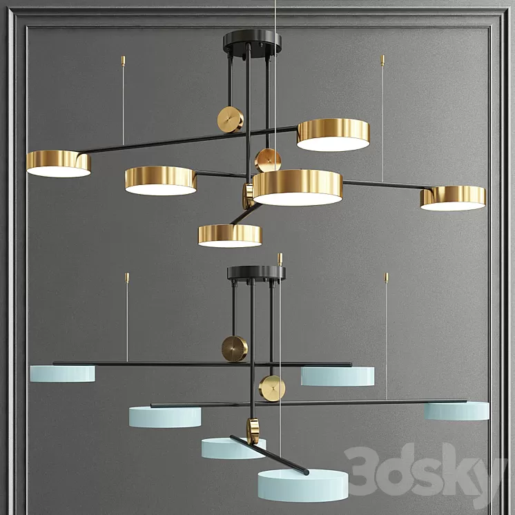 Led ceiling chandelier 3D Model