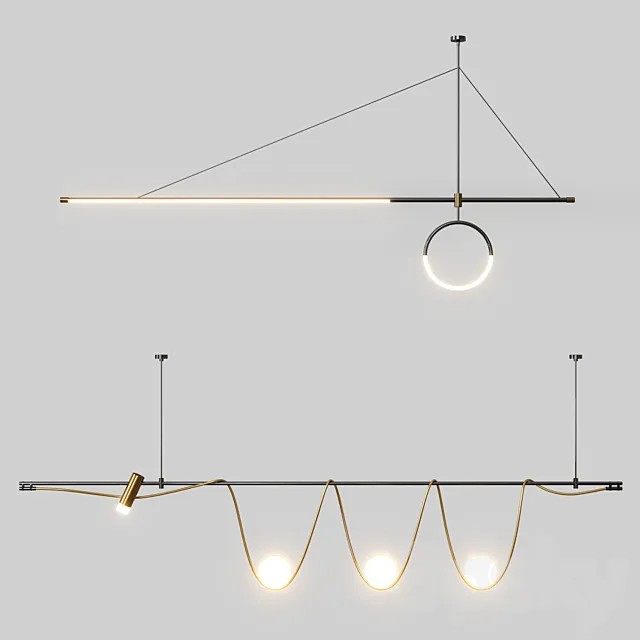 Led chandelier 3DModel