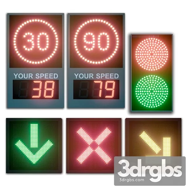 Led display modules. set 03 3D Model Download Led display modules. set 03 3D Model Download