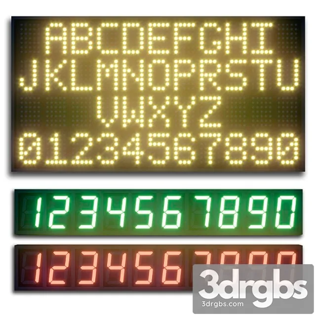 Led display modules. set 07 3D Model Download Led display modules. set 07 3D Model Download