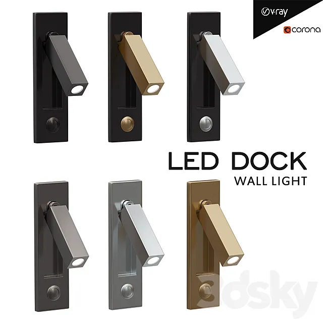 Led Dock Wall Light 3D Model