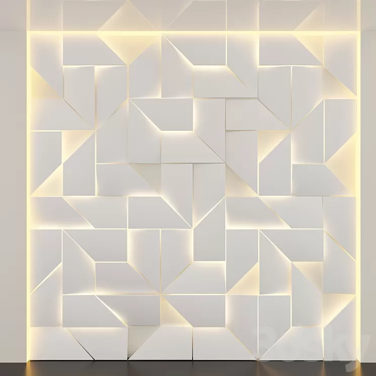 “””Led IQ”” 3D Panel” 3D Model