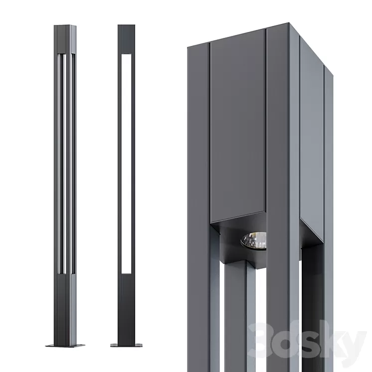 LED Park Lighting Stolb Park X 3D Model
