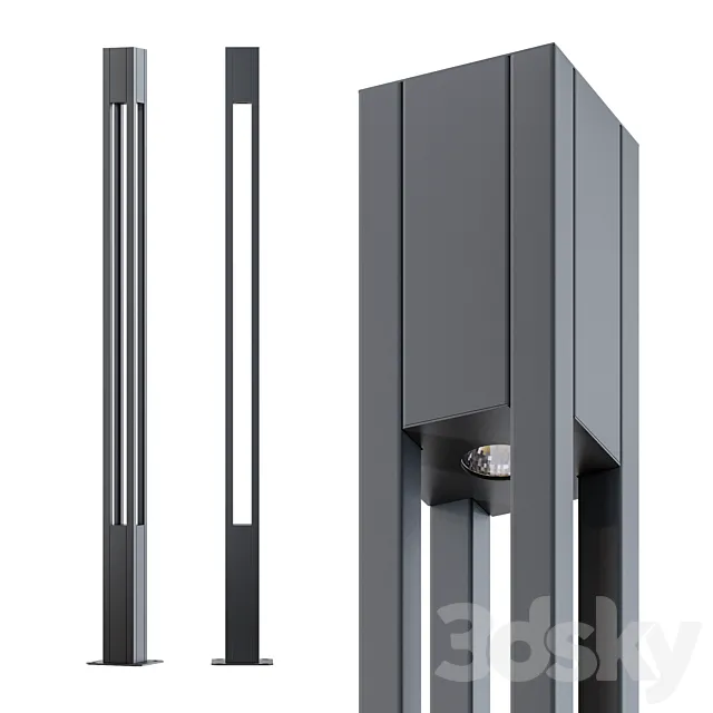 LED Park Lighting Stolb Park X 3DModel