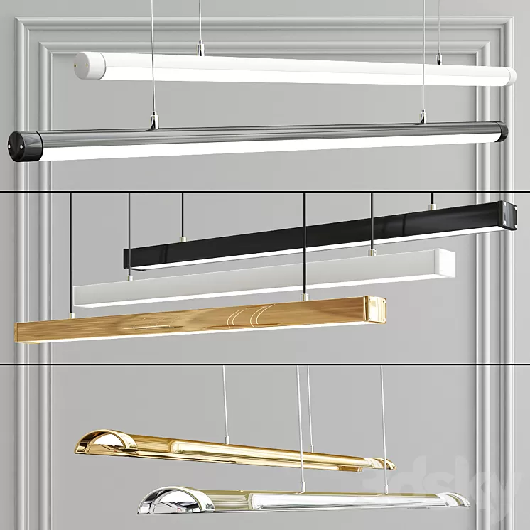 LED pendant lamps 3D Model