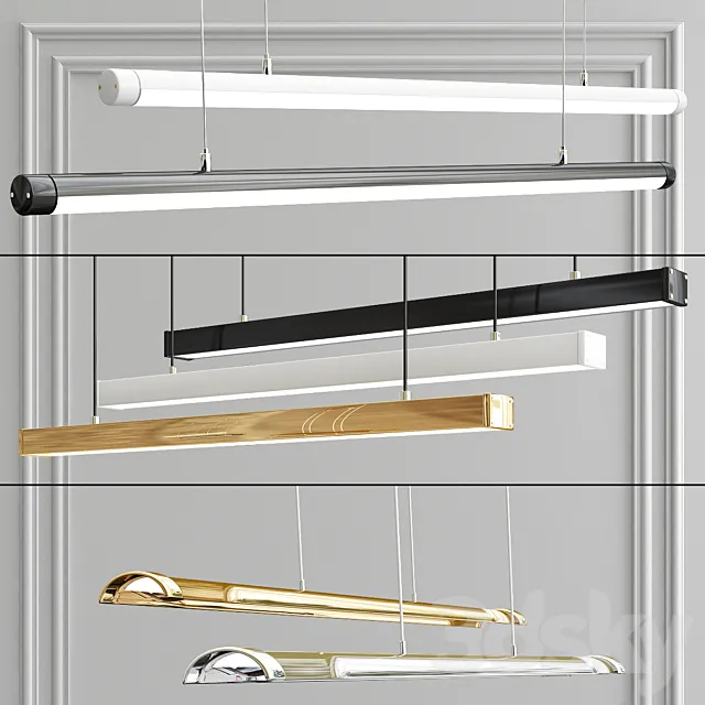 LED pendant lamps 3DModel