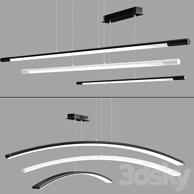 led pendant light collection 3D Model led pendant light collection 3D Model