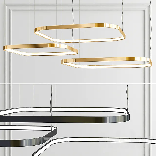 LED Ring Pendant Lamp 3DModel
