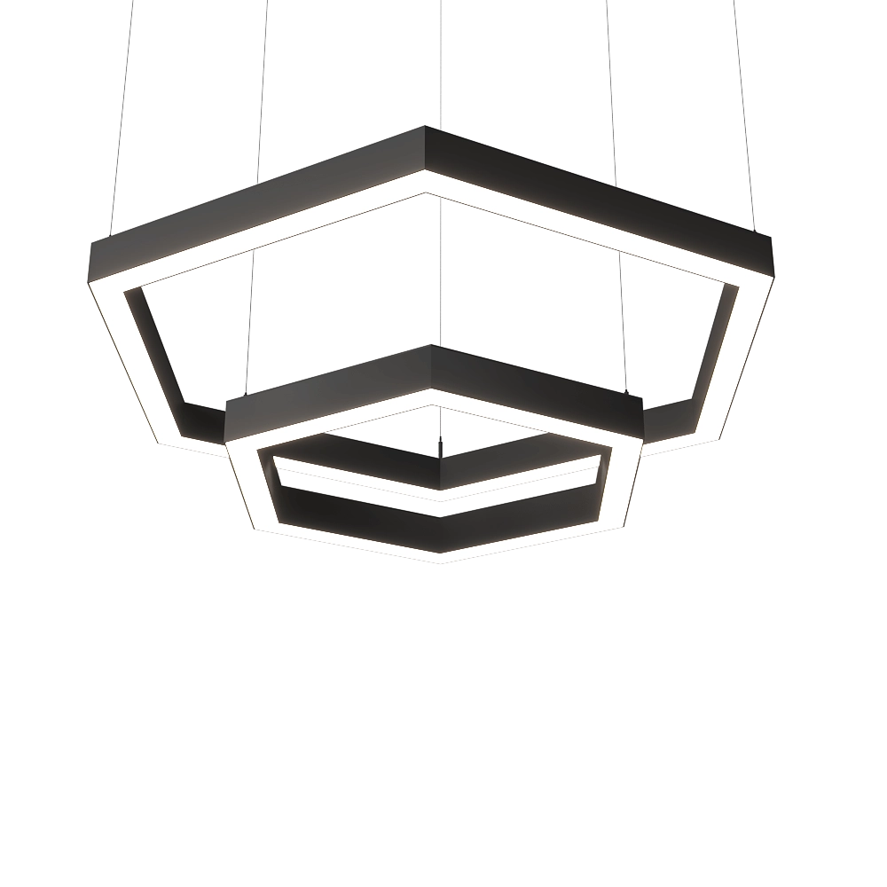 Ledalen – Pendant lamp Hexagon duo 3D Model