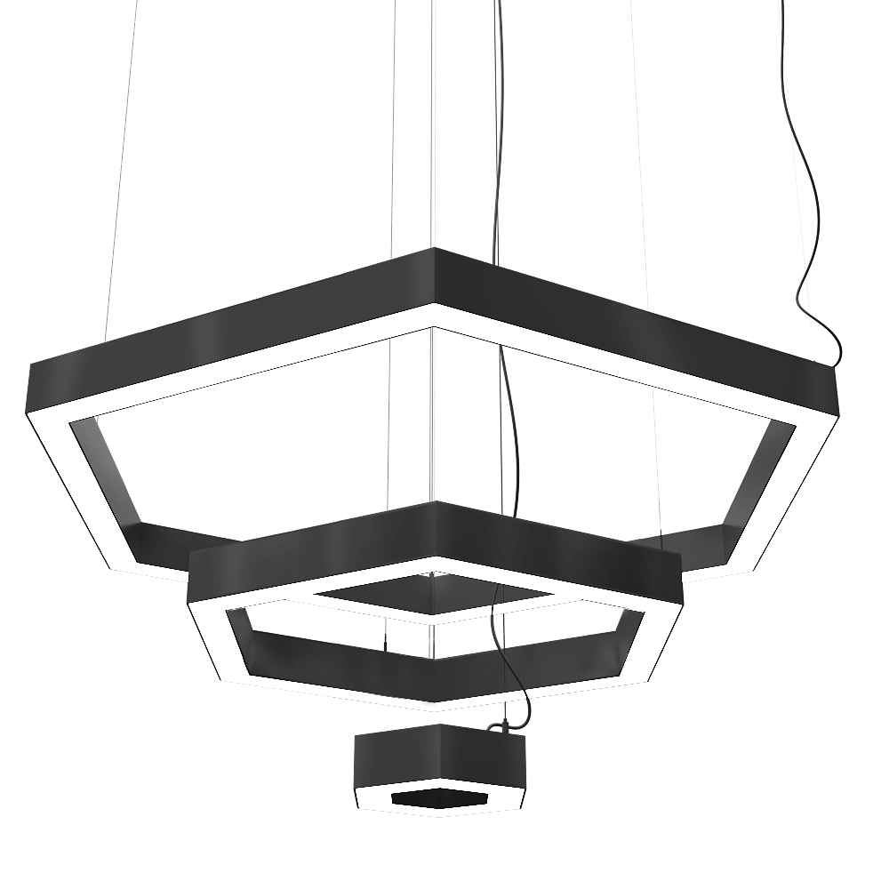 Ledalen – Pendant lamp Hexagon trio 3D Model
