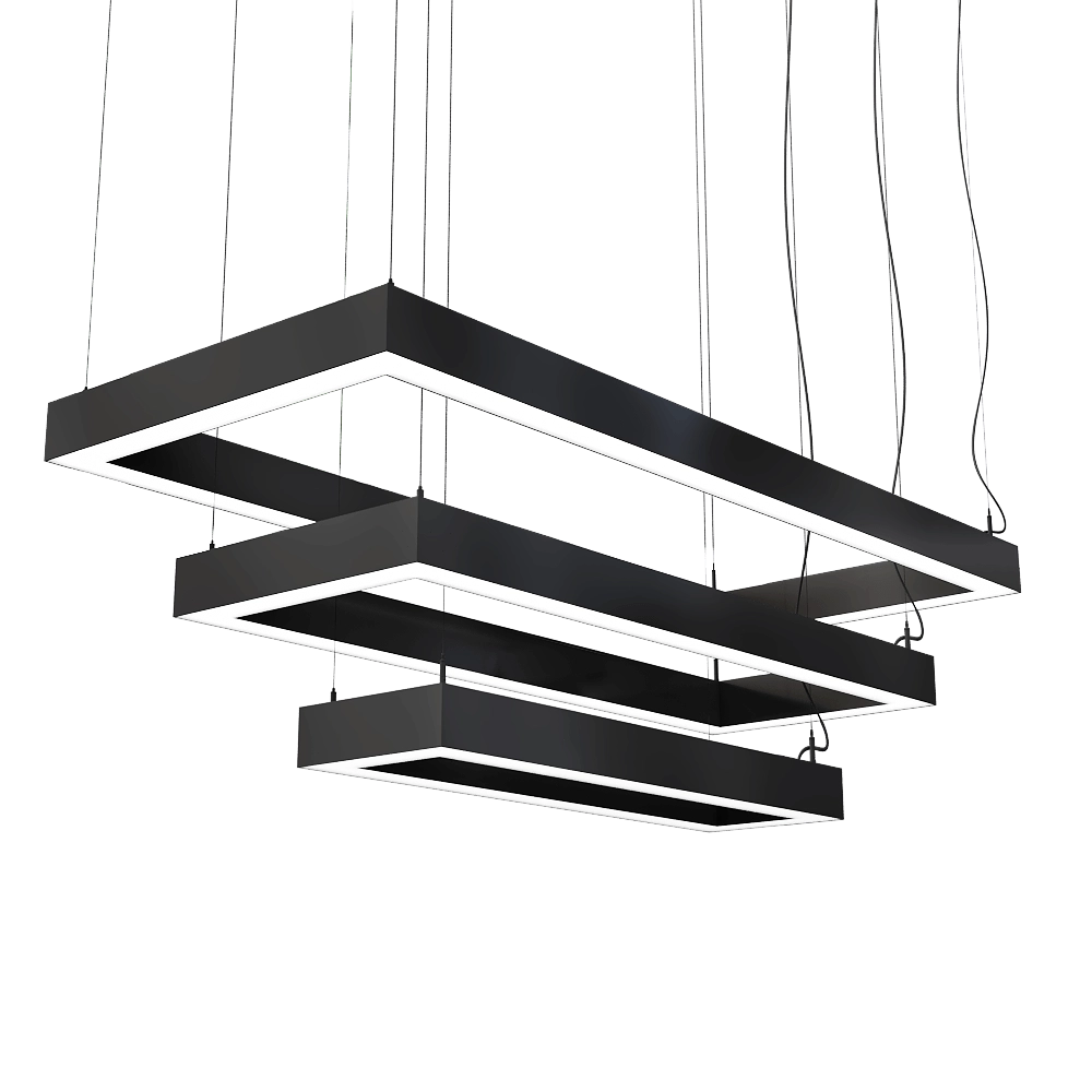 Ledalen – Pendant lamp Rettangolo trio 3D Model