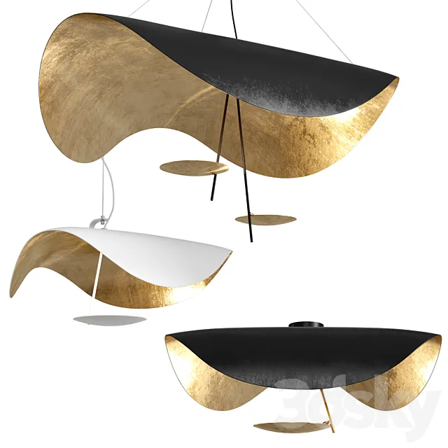 Lederam Manta Catellani & Smith Pendant Lamp 3DModel