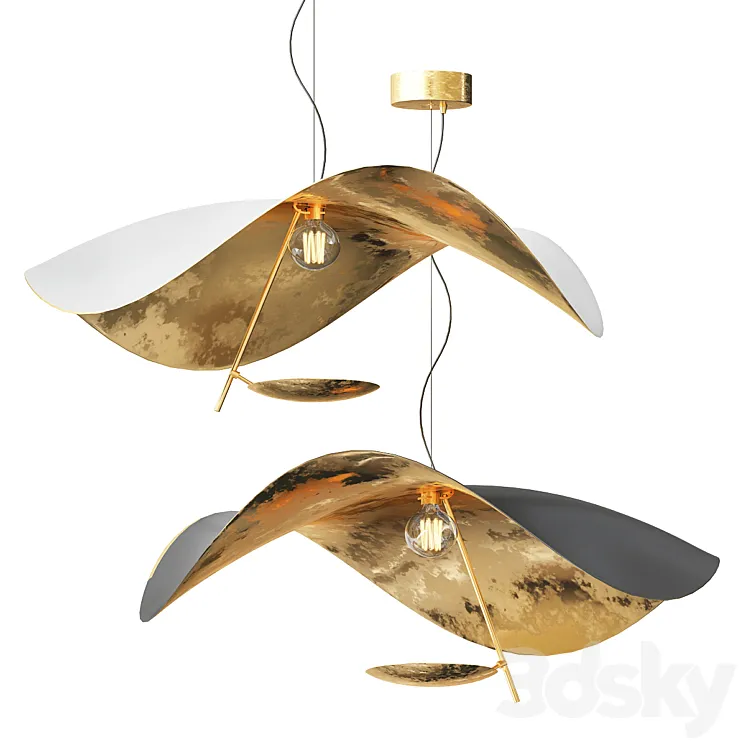 Lederam Manta S1 LED Suspension Lamp 3D Model Free Download