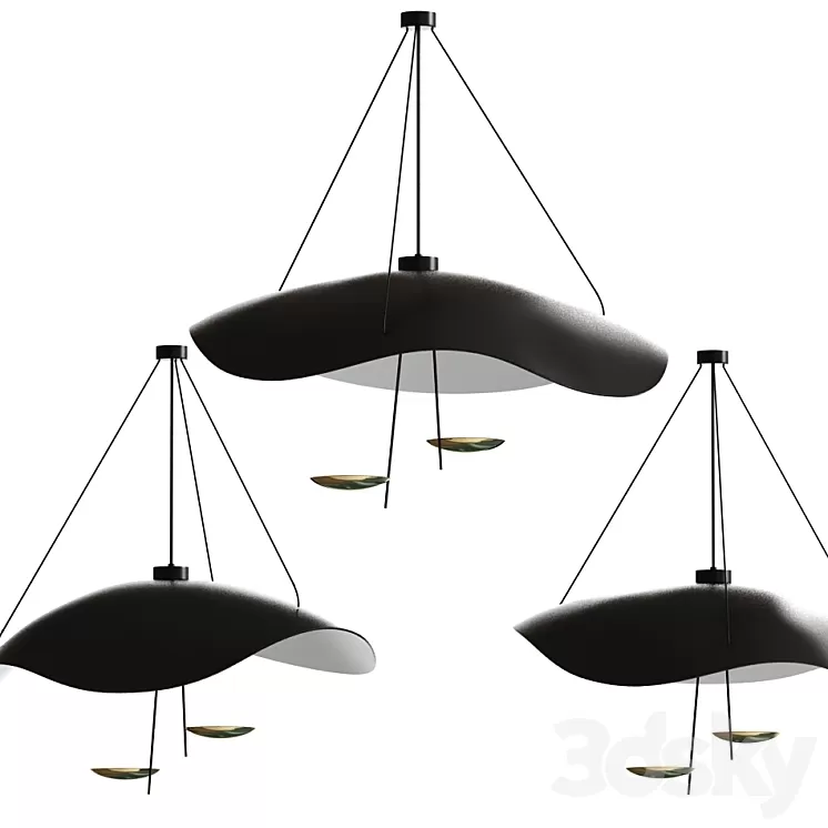 Lederam Manta S2 Ceiling light 3D Model Lederam Manta S2 Ceiling light 3D Model