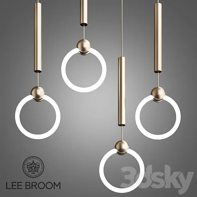 Lee Broom Ring Light Brass 3DModel Lee Broom Ring Light Brass 3DModel