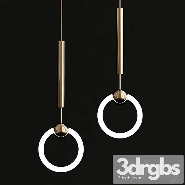 Lee broom ring suspension lamp 3D Model Download