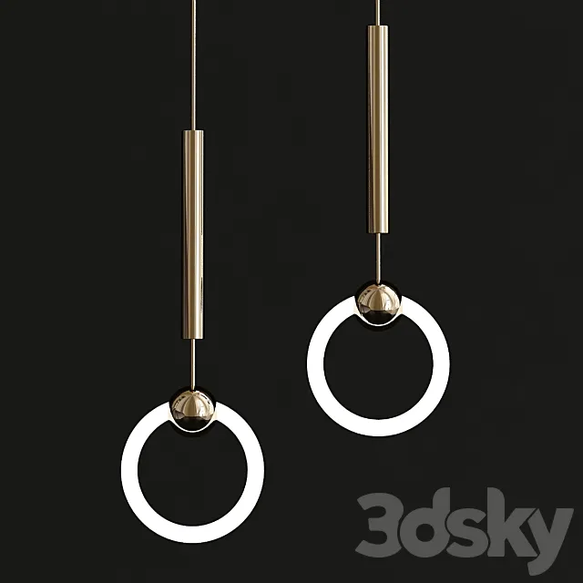 Lee Broom Ring Suspension Lamp 3D Model
