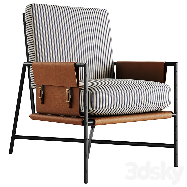 LEE L1798-01 Leather Chair 3D Model Free Download