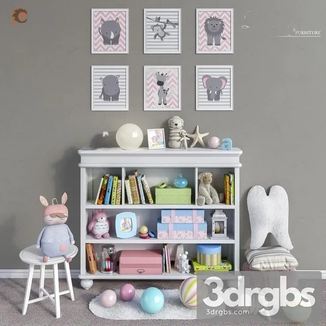 Legacy Classic Decor And Toys Set 1 3D Model Download Legacy Classic Decor And Toys Set 1 3D Model Download