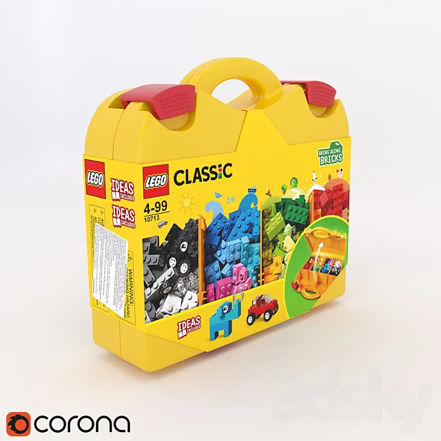 LEGO Classic Creative Suitcase | PACKED 3D Model LEGO Classic Creative Suitcase | PACKED 3D Model