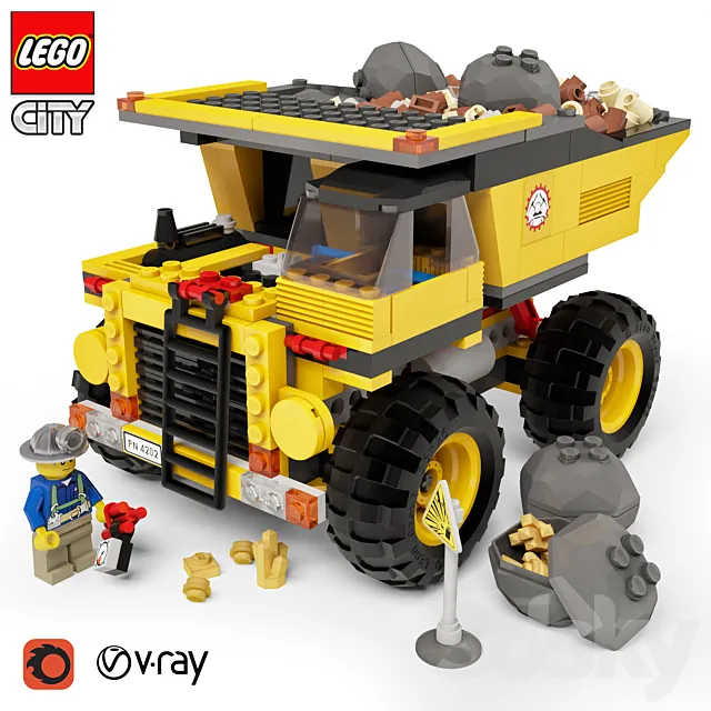 LEGO – Mining Truck №4202 3D Model