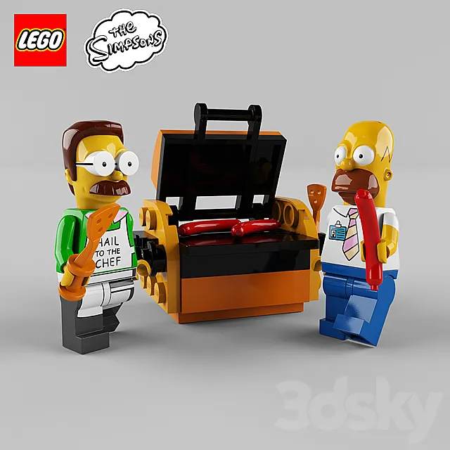 LEGO Simpsons 3D Model LEGO Simpsons 3D Model