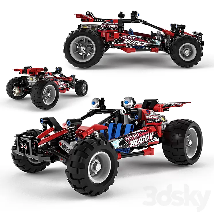 Lego Technic Buggy 3D Model