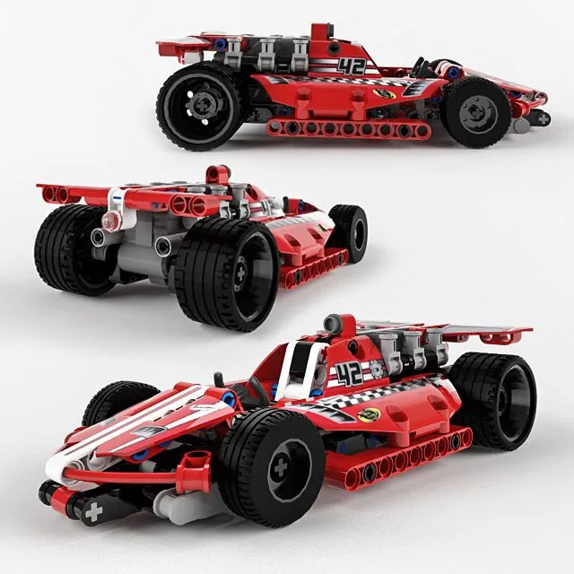 Lego Technic Race Car 3D Model Lego Technic Race Car 3D Model