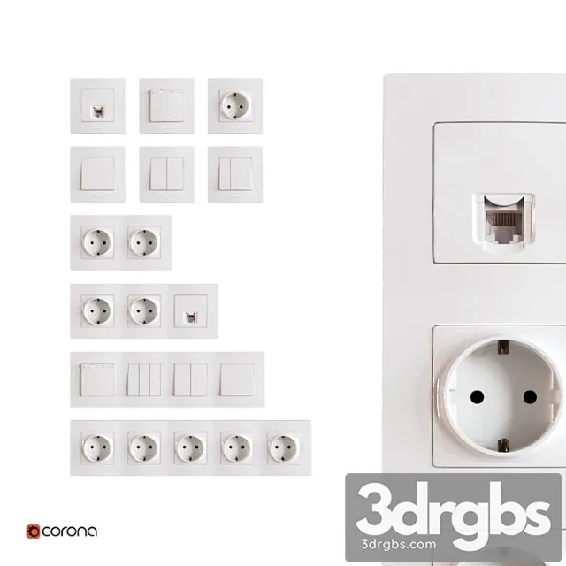 Legrand Etika 3D Model Download