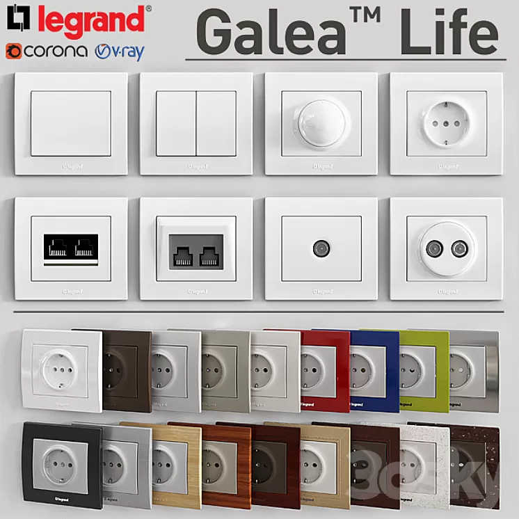 LEGRAND Galea Life (1) 3D Model