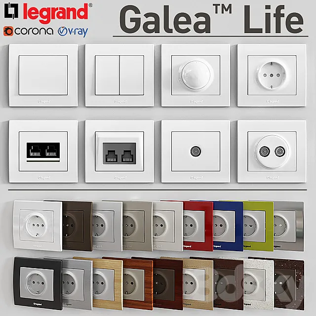 LEGRAND Galea Life (1) 3DModel