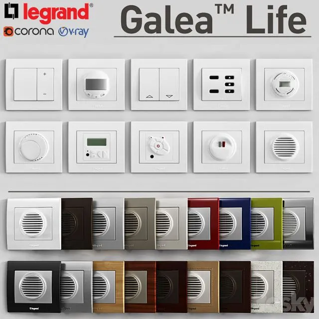 LEGRAND Galea Life (2) 3D Model