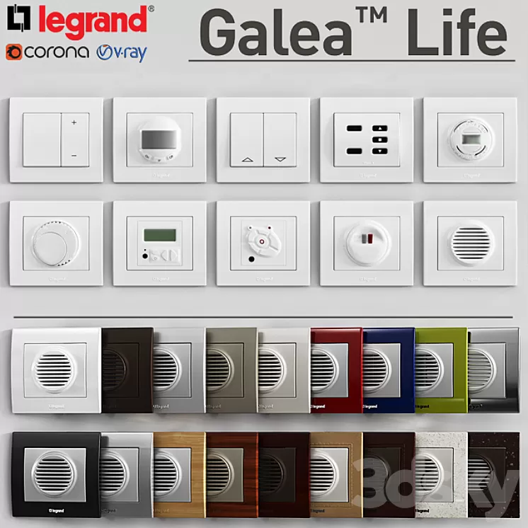 LEGRAND Galea Life (2) 3D Model