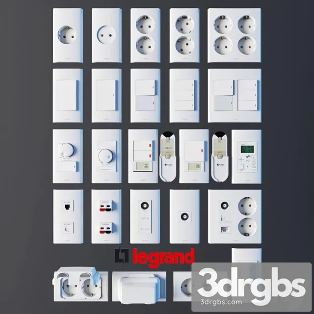 Legrand Zunis 3D Model Download