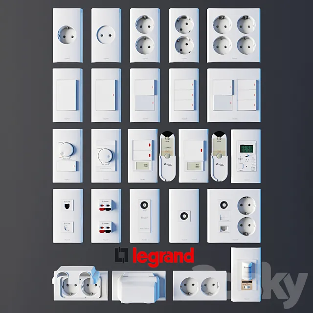 Legrand zunis 3D Model Legrand zunis 3D Model