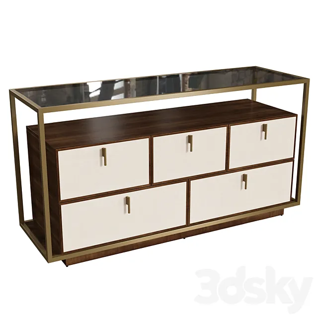 Lehome D073 Chest of Drawers 3D Model Lehome D073 Chest of Drawers 3D Model