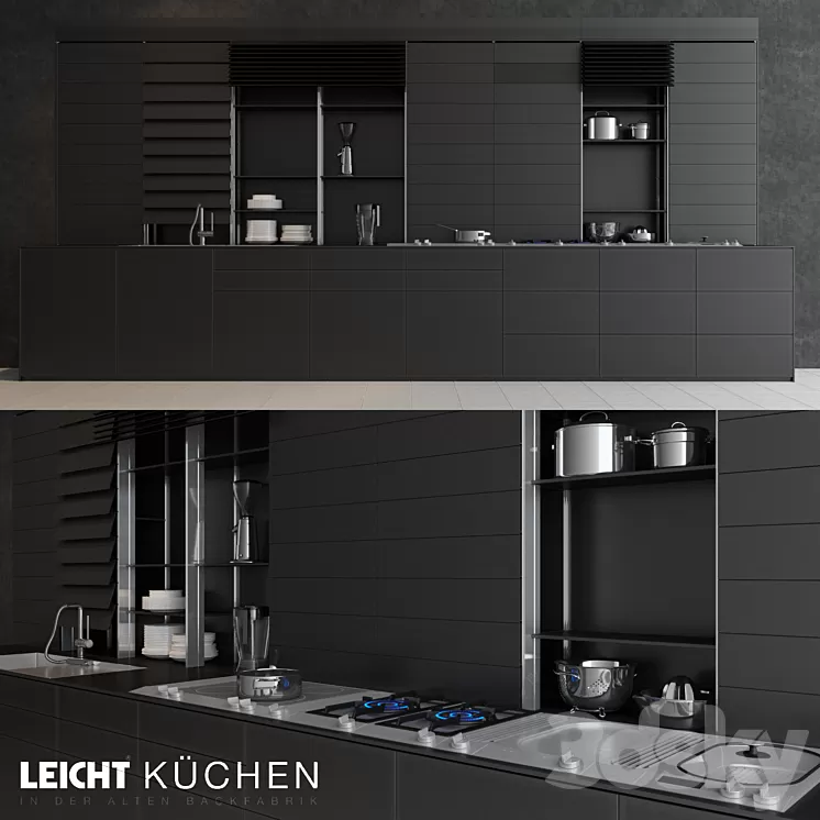 leicht kitchen 3D Model leicht kitchen 3D Model