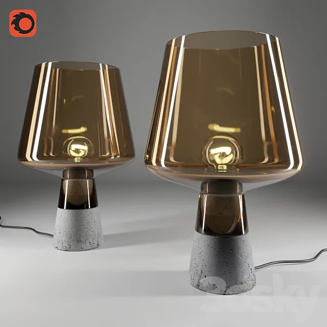 Leimu valaisin pieni harmaa 3D Model Leimu valaisin pieni harmaa 3D Model