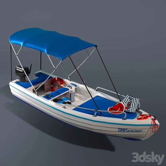 Leisure boat 3D Model