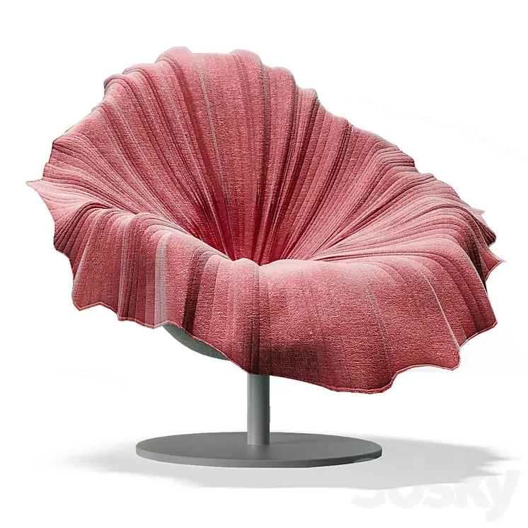 Leisure chair Bloom 3D Model Free Download