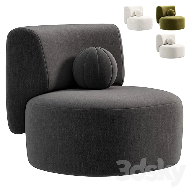 Lek Armchair by Christophe Delcourt 3D Model