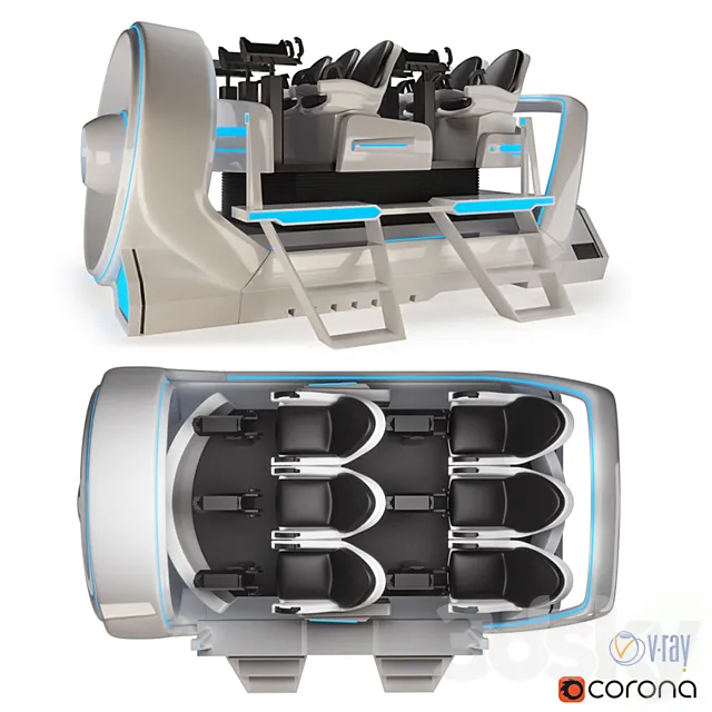 LekeVR Starship 3D Model