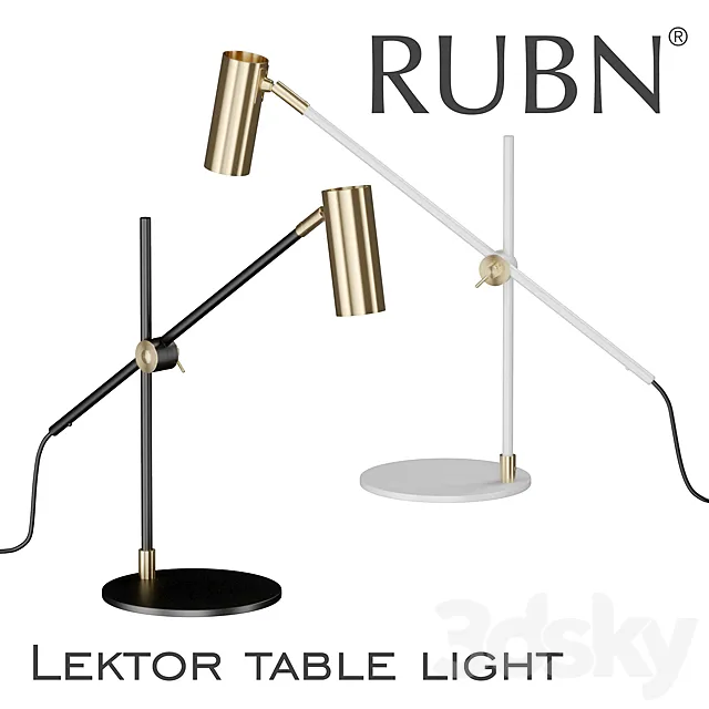 Lektor table light 3D Model Lektor table light 3D Model