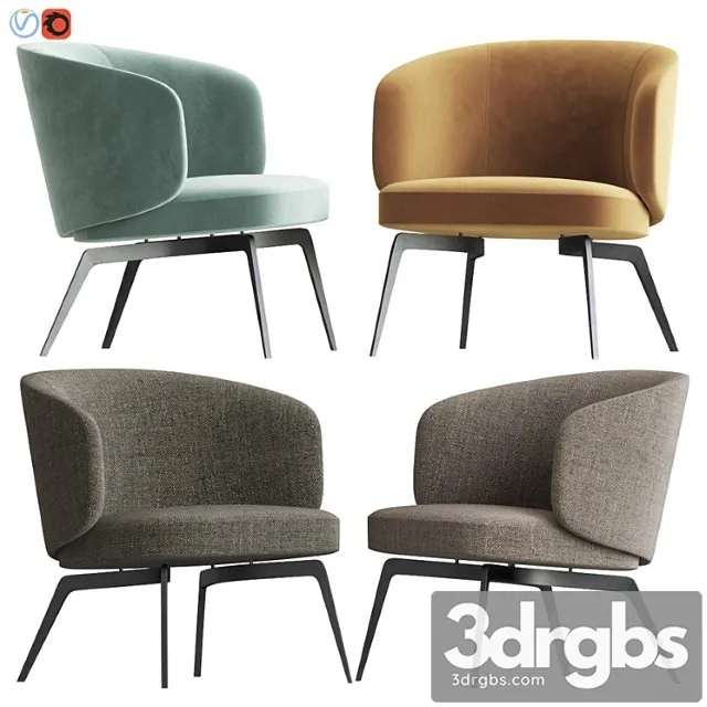 Lema bice armchair 2 3D Model Download