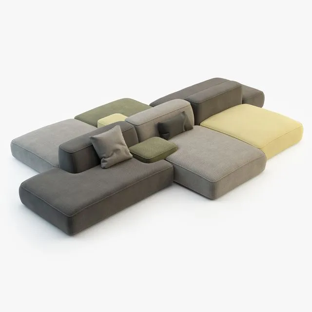Lema Cloud (modern modular sofa) 3D Model Lema Cloud (modern modular sofa) 3D Model
