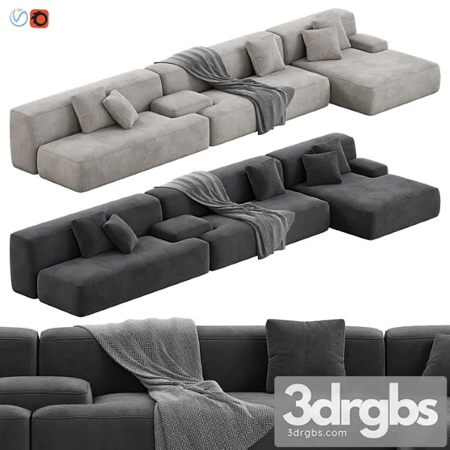 Lema cloud modular sofa set 12 2 3D Model Download Lema cloud modular sofa set 12 2 3D Model Download