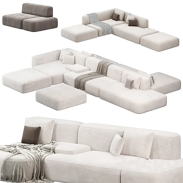 Lema Cloud Modular Sofa Set by lemamobili sofas 3D Model